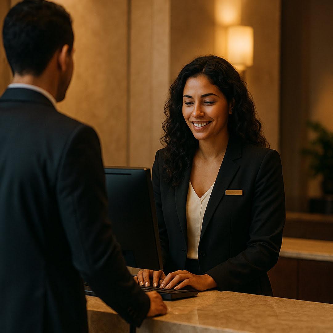 Recepção de hotel